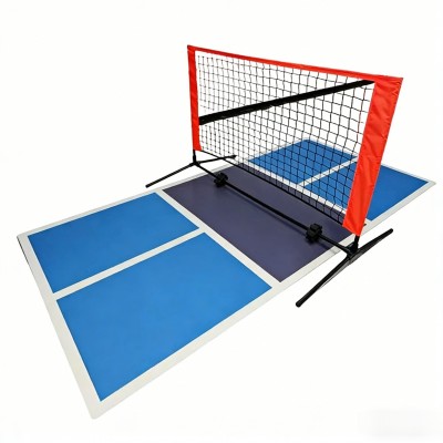 Mini Pickleball Net Set, 10FT Portable Court with Acrylic Sand Floor for Kids Entertainment
