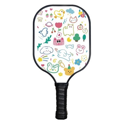 Carbon Fiber Pickleball Paddle Adult Professional Tournament Sports Racket 15.7In
