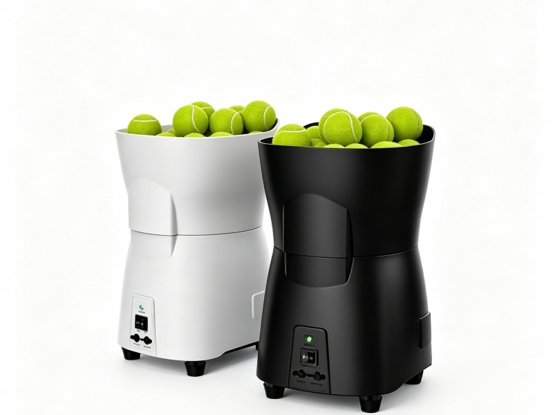 Pusun-PT-MINI Professional Smart Tennis Ball Machine, Portable APP Control for Indoor Training