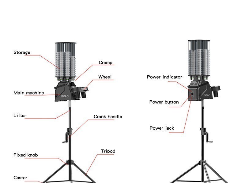 PUSUN-PB-6001 Smart Badminton Machine FAQ, Function & Teaching Answers